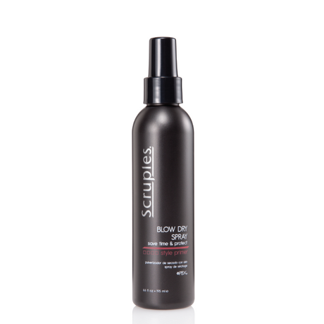 Bottle of Scruples Blow Dry Spray Save Time & Protect 6.6oz