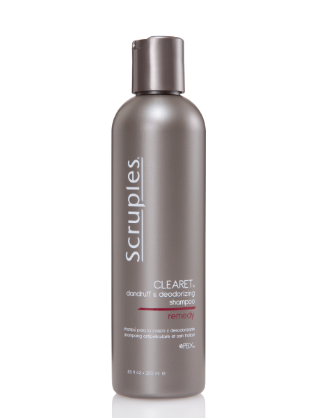 Bottle of Scruples Clearet Dandruff & Deodorizing Shampoo 33.8oz