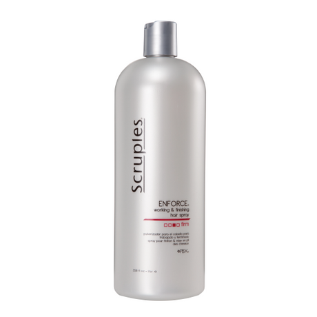 Bottle of Scruples Enforce Working & Finishing Hair Spray 33.8oz