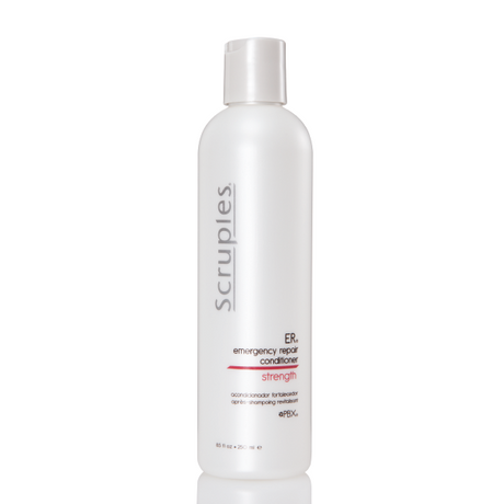 Bottle of Scruples ER Emergency Repair Conditioner 8.5oz