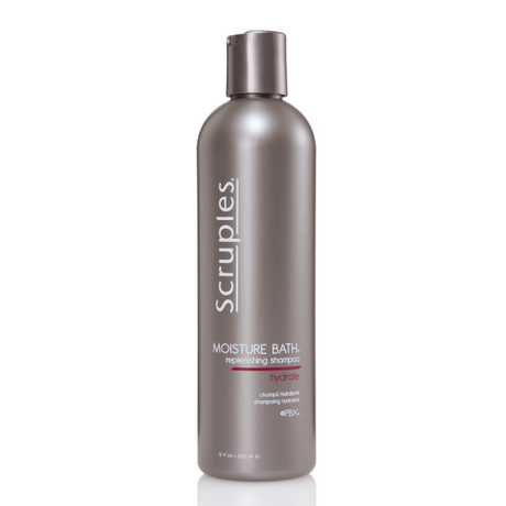 Bottle of Scruples Moisture Bath Replenishing Shampoo 12oz
