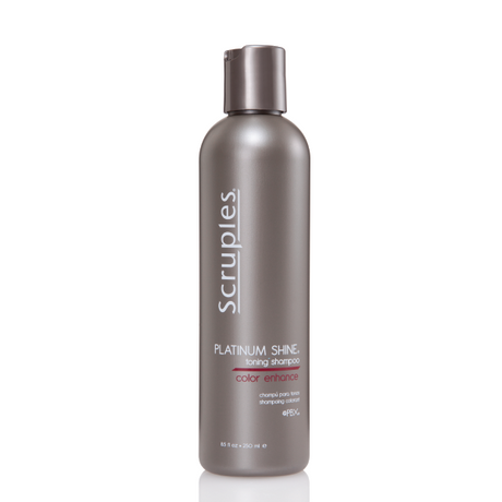 Bottle of Scruples Platinum Shine Toning Shampoo 8.5oz