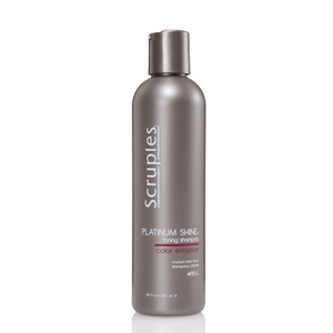 Bottle of Scruples Platinum Shine Toning Shampoo 8.5oz