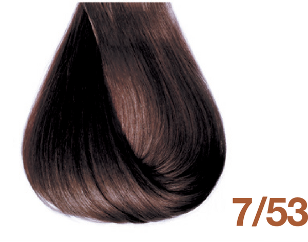 Bottle of BBCOS  Innovations Hair Color 7/53 Medium Mahogany Golden Blonde