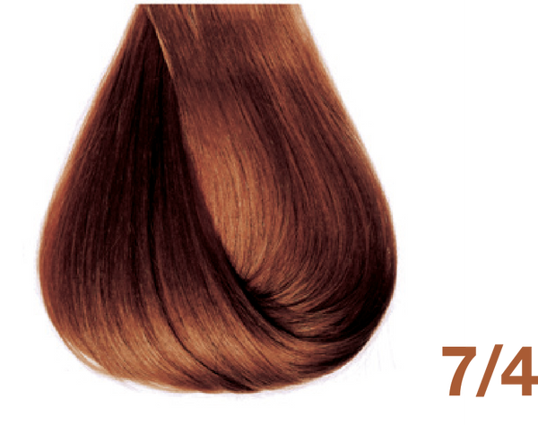 Bottle of BBCOS  Innovations Hair Color 7/4 Copper Blonde