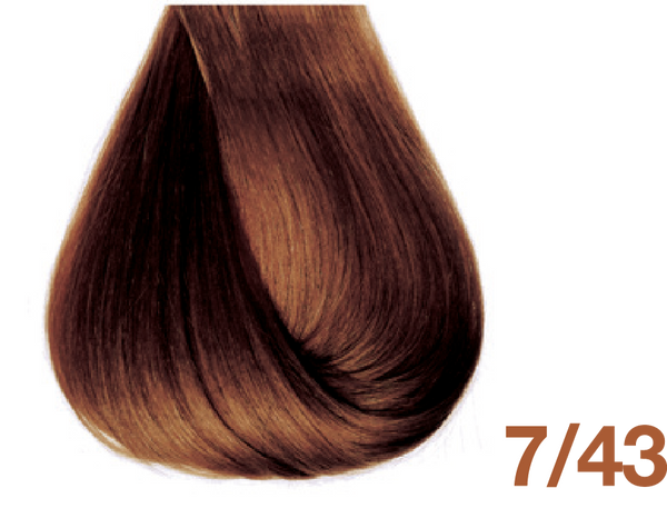 Bottle of BBCOS  Innovations Hair Color 7/43 Golden Copper