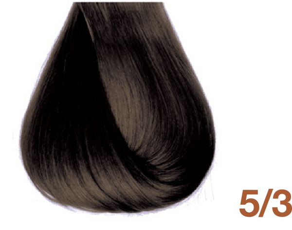 Bottle of BBCOS  Innovations Hair Color 5/3 Golden Light Brown