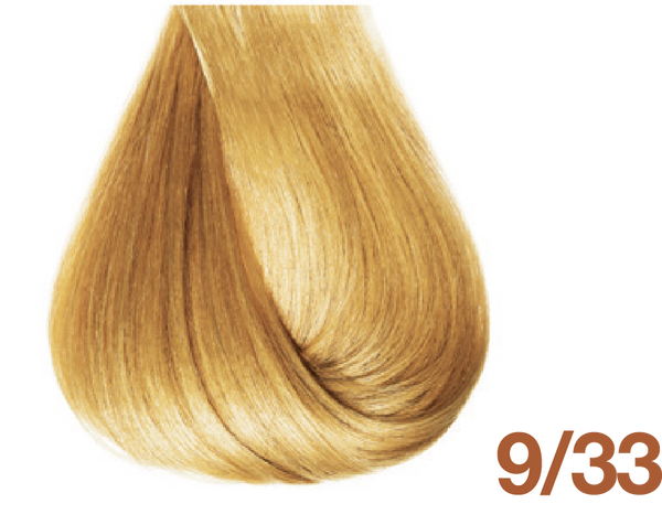 Bottle of BBCOS  Innovations Hair Color 9/33 Very Light Intense Golden Blonde