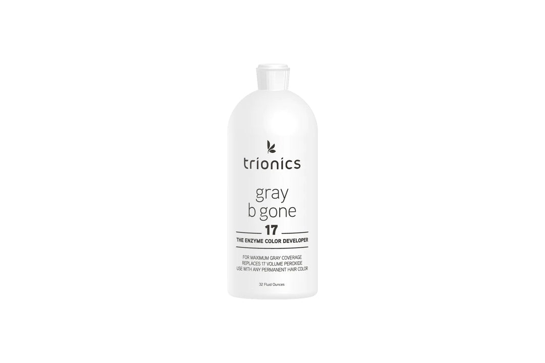 Bottle of Trionics Gray Be Gone Enzyme Developer 17 Volume 32oz
