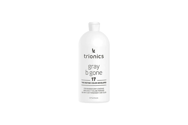 Bottle of Trionics Gray Be Gone Enzyme Developer 17 Volume 32oz