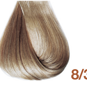 Bottle of BBCOS  Innovations Hair Color 8/32 Honey Light Blonde