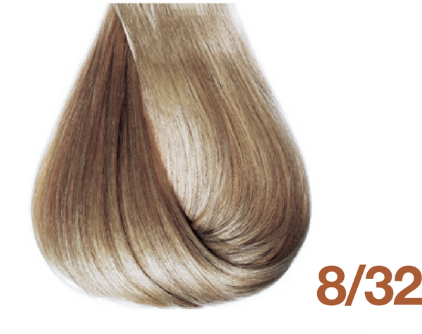 Bottle of BBCOS  Innovations Hair Color 8/32 Honey Light Blonde