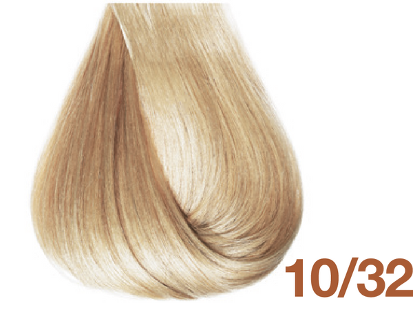 Bottle of BBCOS  Innovations Hair Color 10/32 Lightest Honey Blonde