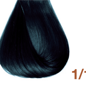 Bottle of BBCOS  Innovations Hair Color 1/11 Blue Black