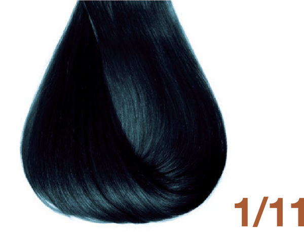 Bottle of BBCOS  Innovations Hair Color 1/11 Blue Black