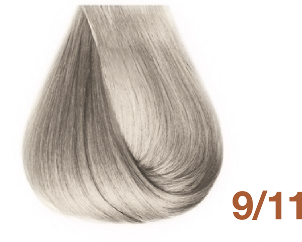 Bottle of BBCOS  Innovations Hair Color 9/11 Intense Ash Very Light Blonde