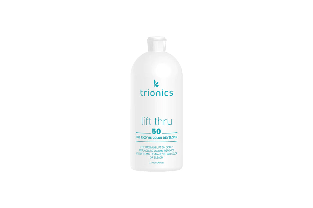 Bottle of Trionics Lift Thru  Enzyme Developer 50 Volume 32oz
