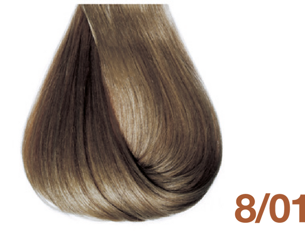 Bottle of BBCOS  Innovations Hair Color 8/01 Ash Light Blonde