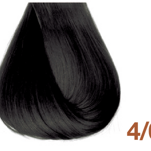 Bottle of BBCOS  Innovations Hair Color 4/01 Ash Natural Brown