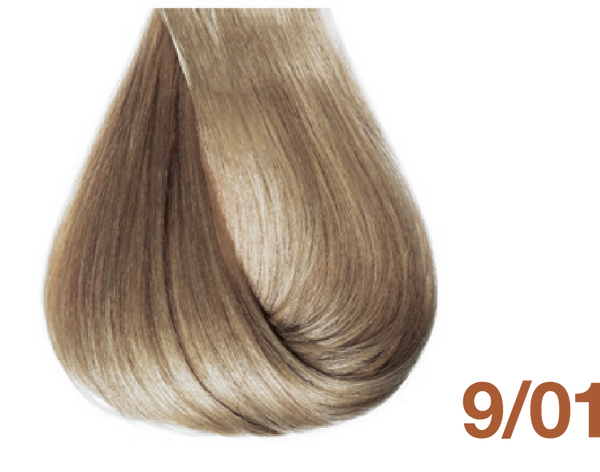 Bottle of BBCOS  Innovations Hair Color 9/01 Ash Very Light Blonde