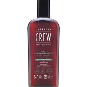Bottle of American Crew 3-IN-1 Chamomile plus Pine 8.4 fl oz