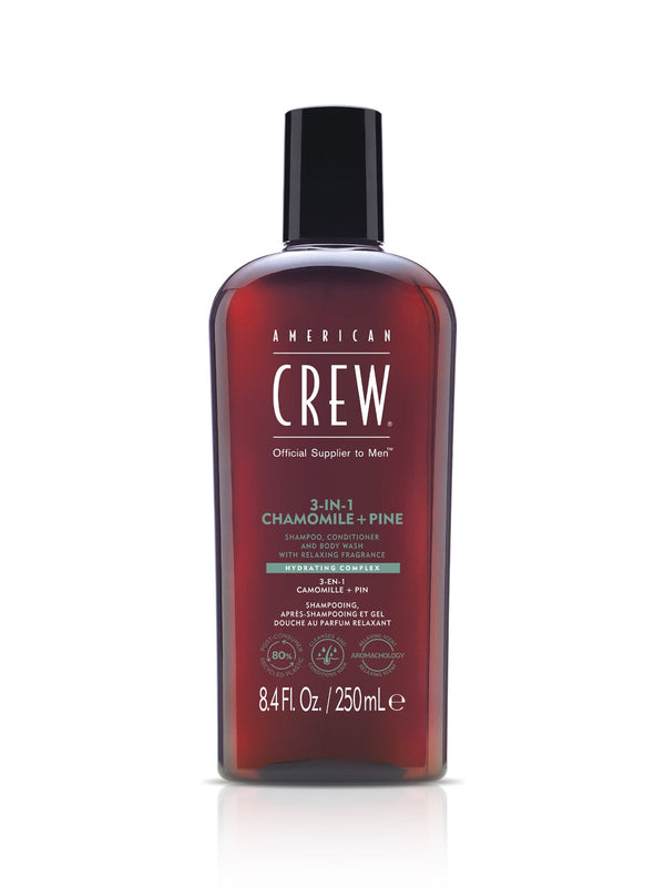 Bottle of American Crew 3-IN-1 Chamomile plus Pine 8.4 fl oz