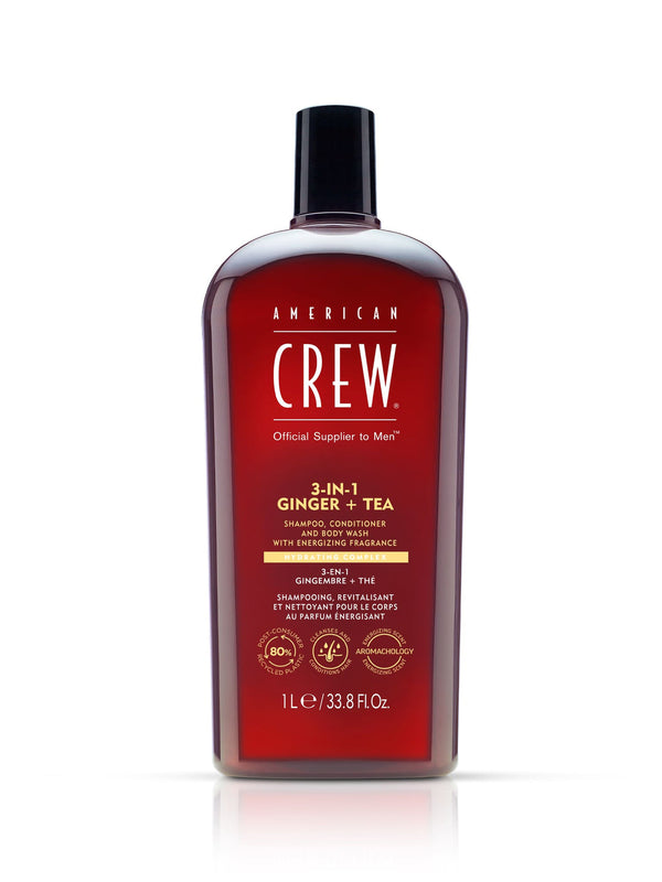 Bottle of American Crew 3-IN-1 Ginger plus Tea 33.8 fl oz