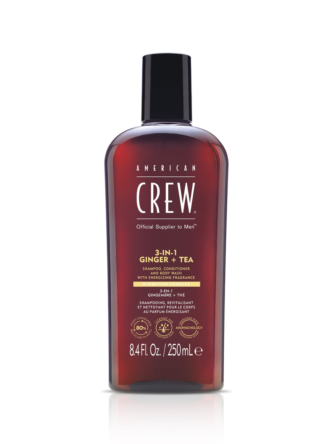 Bottle of American Crew 3-IN-1 Ginger plus Tea 8.4 fl oz