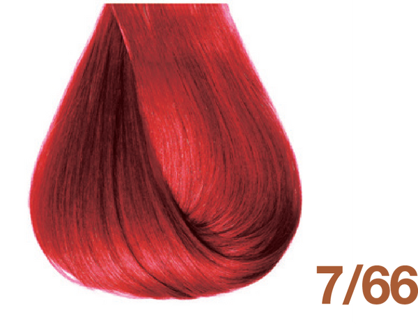 Bottle of BBCOS  Innovations Hair Color 7/66 Deep Red Blonde