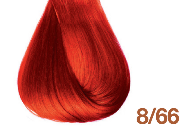 Bottle of BBCOS  Innovations Hair Color 8/66 Deep Red Light Blonde