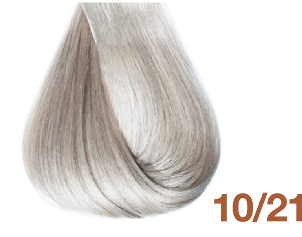 Bottle of BBCOS  Innovations Hair Color 10/21 Lightest Violet Ash Blonde