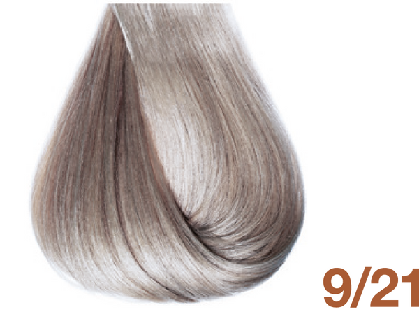 Bottle of BBCOS  Innovations Hair Color 9/21 Very Light Violet Ash Blonde