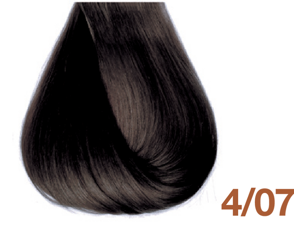 Bottle of BBCOS  Innovations Hair Color 4/07 Natural Brown Tobacco